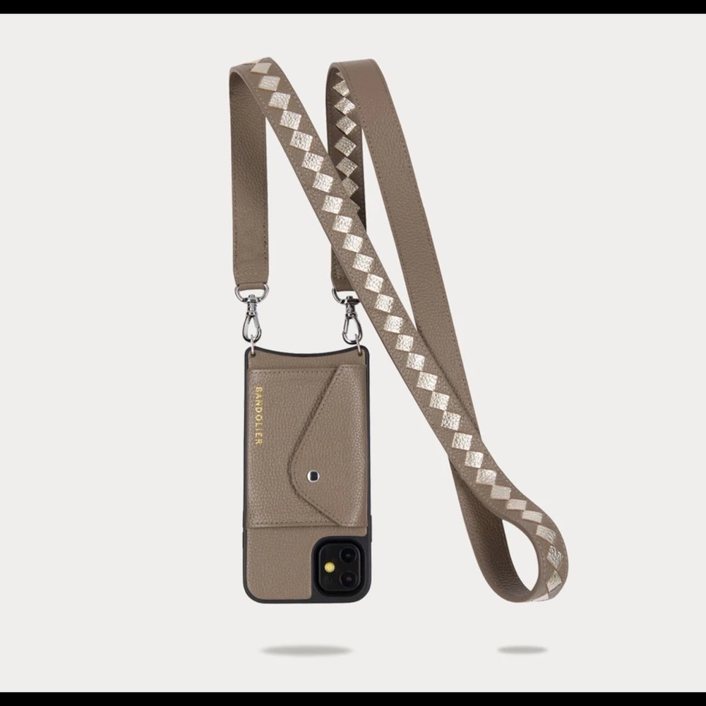 Bandolier Tan Phone Case with Strap